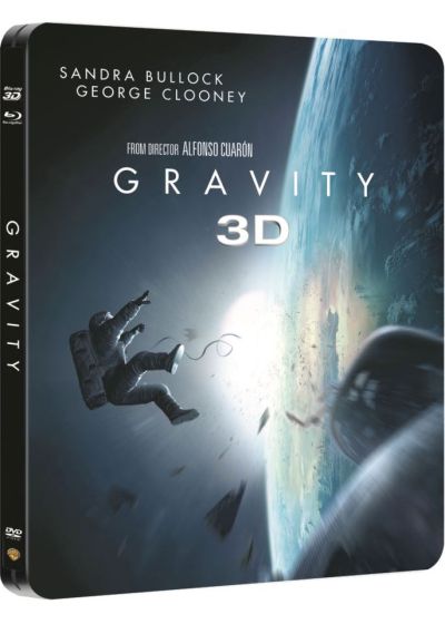 Gravity (Combo Blu-ray 3D + Blu-ray + Copie digitale - Édition boîtier SteelBook) - Blu-ray 3D