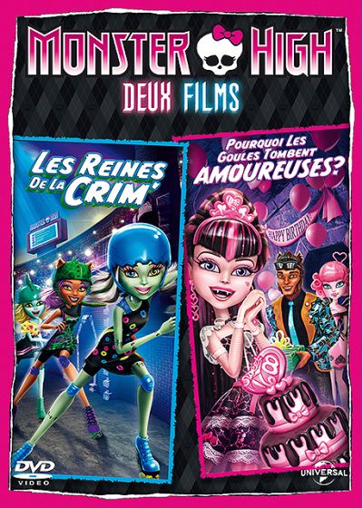 Monster High - Deux films : Les reines de la CRIM' + Pourquoi les goules tombent amoureuses ? - DVD