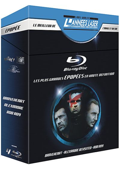 Les Plus grandes Epopées en haute définition - Coffret 4 Blu-ray (Pack) - Blu-ray