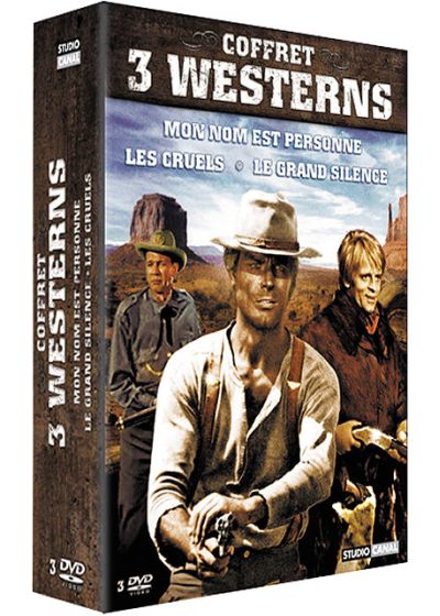Coffret 3 westerns - Mon nom est personne + Les cruels + Le grand silence - DVD