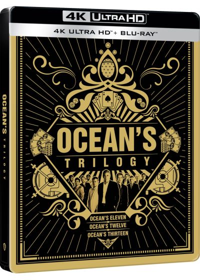 Ocean's Trilogy - Ocean's Eleven + Ocean's Twelve + Ocean's Thirteen (4K Ultra HD + Blu-ray - Édition boîtier SteelBook) - 4K UHD