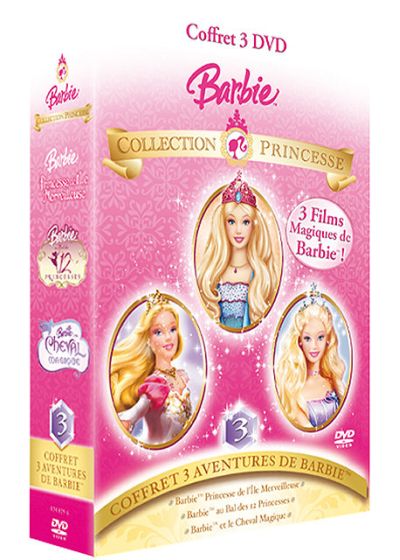 Barbie - Collection Princesse - Princesse de l'Île Merveilleuse + Le bal des 12 princesses + Le cheval magique (Pack) - DVD