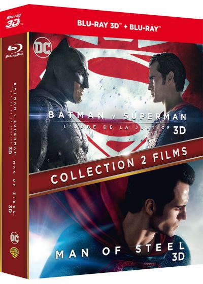 Collection 2 films : Batman v Superman : L'aube de la justice + Man of Steel (Blu-ray 3D + Blu-ray 2D) - Blu-ray 3D