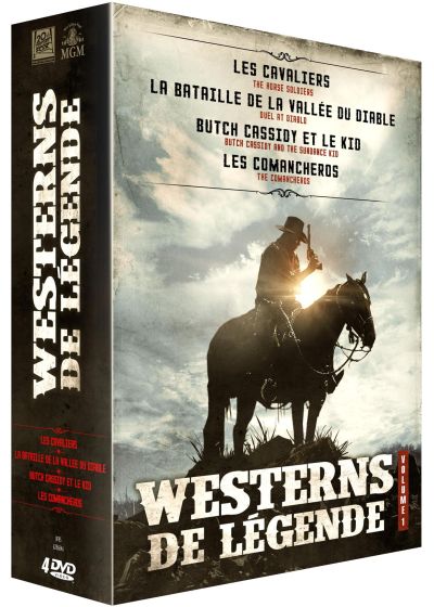 Westerns de légende - Vol. 1 : Les cavaliers + La bataille de la vallée du diable + Butch Cassidy et le Kid + Comancheros (Pack) - DVD