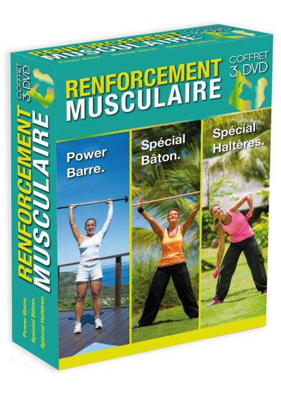 Renforcement musculaire : Power barre + Spécial bâton + Spécial haltères - DVD