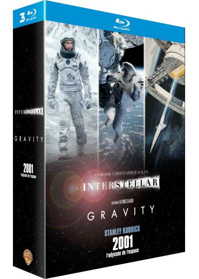 Interstellar + Gravity + 2001, l'odyssée de l'espace (Pack) - Blu-ray