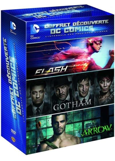 Coffret découverte DC Comics, l'intégrale des premières saisons : Flash + Gotham + Arrow - DVD