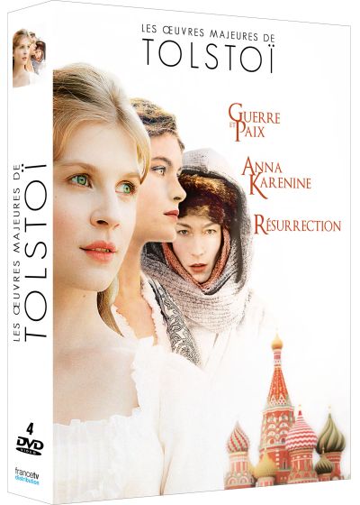 Les Oeuvres majeures de Tolstoï : Guerre et Paix + Anna Karenine + Résurrection (Pack) - DVD