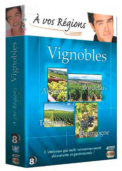 A vos régions - Vignobles : Bordelais + Bourgogne + Alsace + Touraine - DVD