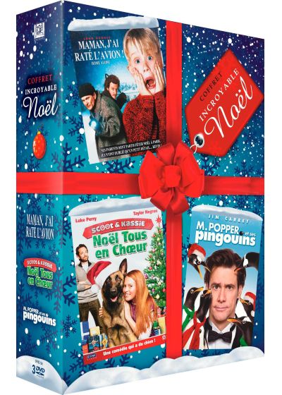 Coffret incroyable Noël : Maman, j'ai raté l'avion ! + M. Popper et ses pingouins + Noël Tous en Choeur (Pack) - DVD