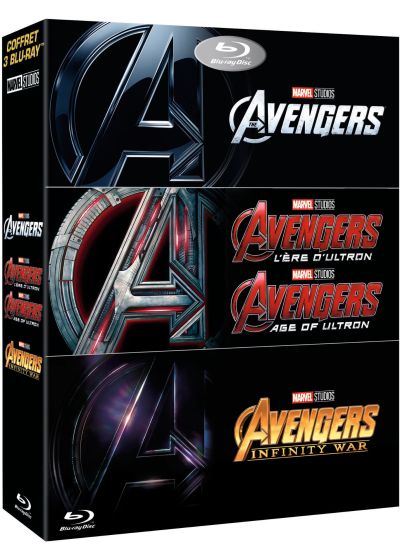 Avengers + Avengers : L'ère d'Ultron + Avengers : Infinity War - Blu-ray