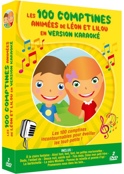 Les 100 comptines animées de Léon et Lilou en version Karaoké - DVD