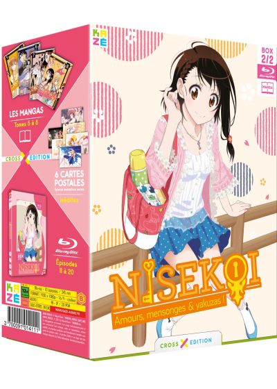 Nisekoi : Amours, mensonges & yakuzas ! - Saison 1, Box 2/2 (Cross Edition Blu-ray + Manga) - Blu-ray