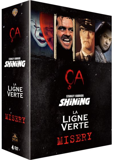 Stephen King - Coffret 4 films : Ça + La Ligne verte + Shining + Misery (Pack) - DVD