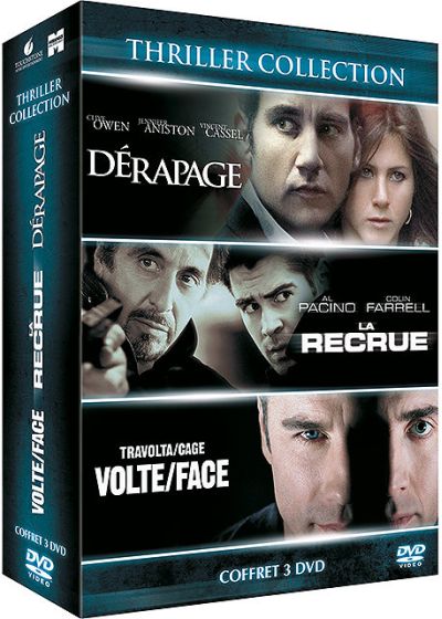 Thriller Collection - Coffret - Dérapage + La recrue + Volte/Face (Pack) - DVD