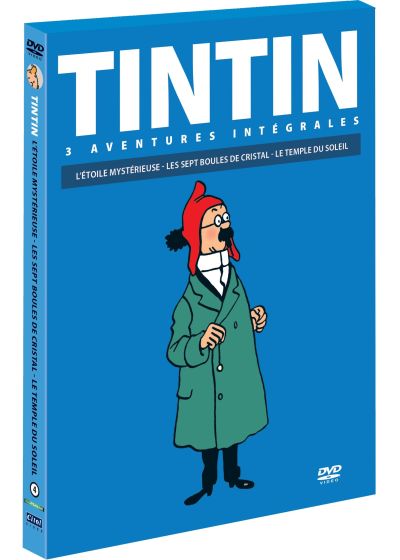 Tintin - 3 aventures - Vol. 4 : 7 boules de Cristal + Le Temple du soleil + L'Etoile mystérieuse - DVD