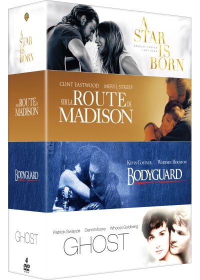 A Star Is Born + Ghost + Sur la route de Madison + Bodyguard (Pack) - DVD