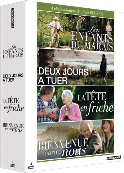 4 chefs-d'oeuvre de Jean Becker : Les enfants du marais + Deux jours à tuer + La tête en friche + Bienvenue parmi nous (Pack) - DVD