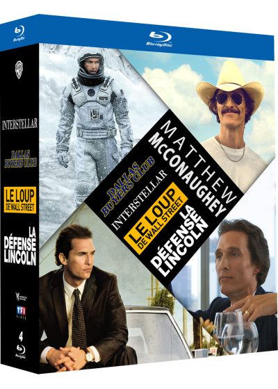 Matthew McConaughey : Interstellar + Dallas Buyers Club + Le loup de Wall Street + La défense Lincoln (Édition Limitée) - Blu-ray