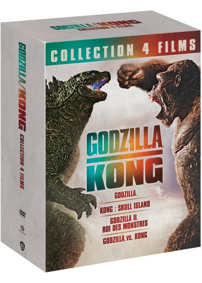 MonsterVerse (Godzilla/Kong) - Collection 4 films : Godzilla + Godzilla : Roi des monstres + Kong : Skull Island + Godzilla vs Kong (Pack) - DVD