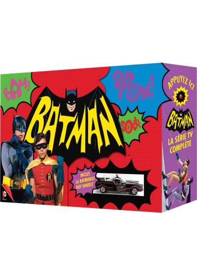 Batman - La série TV complète (Édition collector limitée digipack musical - Batmobile Hot Wheels + Livret Scrapbook + Jeu 44 cartes) - Blu-ray