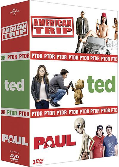 PTDR (Pétés de rire) - American Trip + Ted + Paul (Pack) - DVD