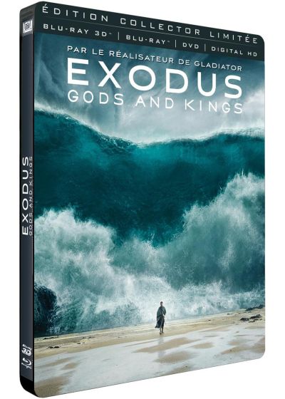 Exodus : Gods and Kings (Combo Blu-ray 3D + Blu-ray + DVD + Digital HD - Édition Collector Limitée boîtier SteelBook) - Blu-ray 3D