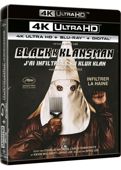 BlacKkKlansman - J'ai infiltré le Ku Klux Klan (4K Ultra HD + Blu-ray + Digital) - 4K UHD