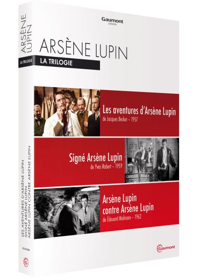 Arsène Lupin, la trilogie : Les aventures d'Arsène Lupin + Signé Arsène Lupin + Arsène Lupin contre Arsène Lupin - DVD