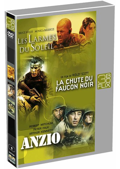 Flix Box - 1 - Les larmes du soleil + La chute du Faucon Noir + Anzio - DVD