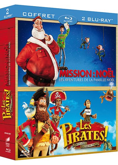 Les pirates, bons à rien mauvais en tout + Mission : Noël - Les aventures de la famille Noël (Pack) - Blu-ray