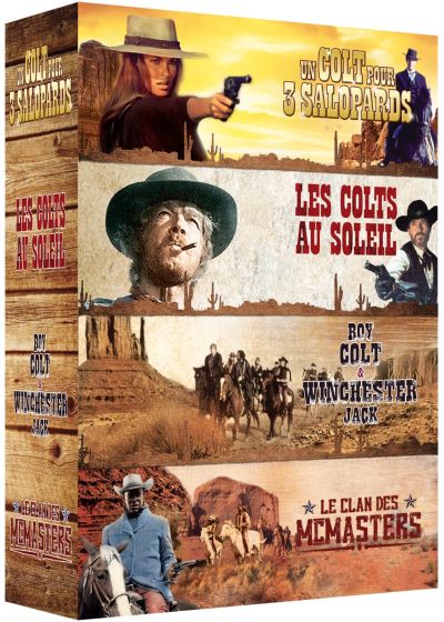 Western n° 2 : Un Colt pour 3 salopards + Les Colts au soleil + Roy Colt & Winchester Jack + Le Clan des McMasters (Pack) - DVD