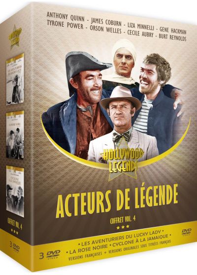 Acteurs de légende Vol. 4 : Les Aventuriers du Lucky Lady + La Rose Noire + Cyclone à la Jamaïque (Pack) - DVD
