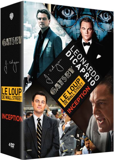 Leonardo DiCaprio : Le loup de Wall Street + Gatsby le magnifique + Inception + J. Edgar (Pack) - DVD