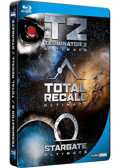 Coffret SF culte : Stargate + Terminator 2 + Total Recall (Édition SteelBook) - Blu-ray