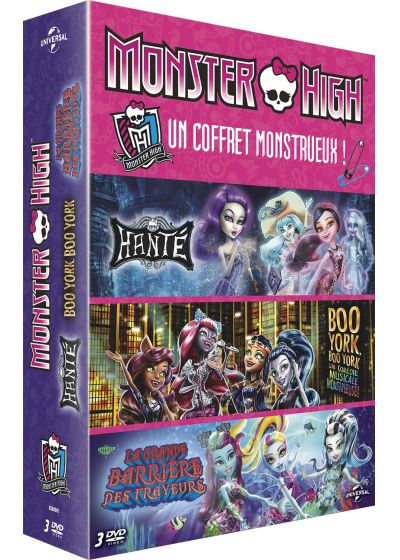 Monster High - Coffret : Boo York + Hanté + La grande barrière des frayeurs (Pack) - DVD