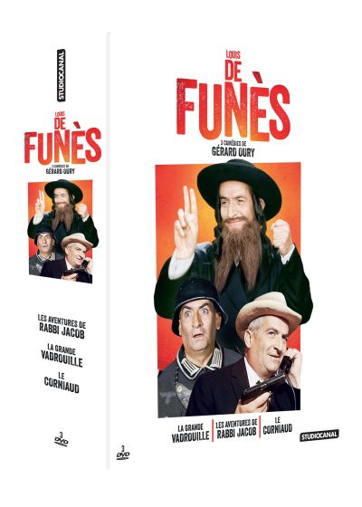 Louis de Funès, 3 comédies de Gérard Oury : La grande vadrouille + Les aventures de Rabbi Jacob + Le corniaud (Pack) - DVD