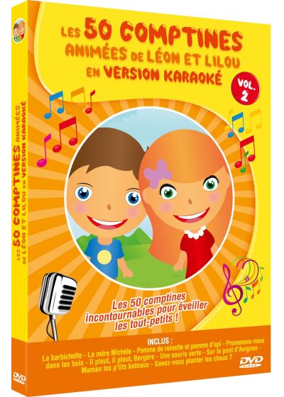 Les 50 comptines animées de Léon et Lilou en version Karaoké - Vol. 2 - DVD
