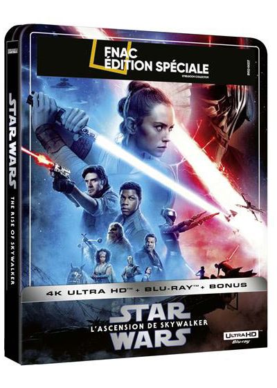 Star Wars 9 : L'Ascension de Skywalker (Édition Spéciale Fnac - Boîtier SteelBook - Blu-ray + Blu-ray bonus + Digital) - 4K UHD