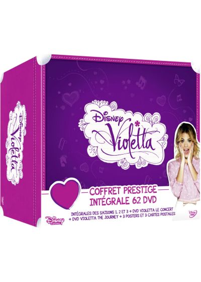 Violetta - Coffret Prestige Intégrale 62 DVD : Intégrales des saisons 1, 2 et 3 + Violetta, le concert + Violetta, l'aventura + 3 posters et 3 cartes postales - DVD