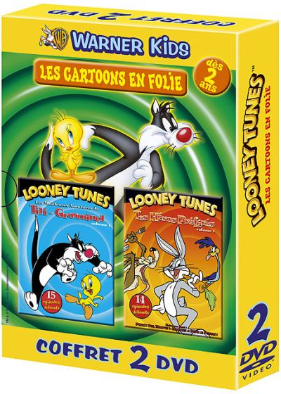 Coffret Cartoons en folie - Titi et Grosminet, les meilleures aventures + Looney Tunes, tes héros préférés, volume 1 - DVD