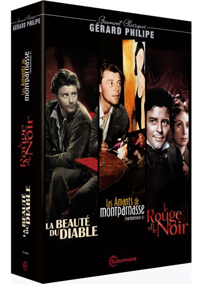 Gérard Philipe : La beauté du Diable + Le rouge et le noir + Les amants de Montparnasse - DVD