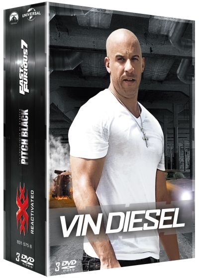 Vin Diesel - Coffret : Fast & Furious 7 + Pitch Black + xXx Reactivated