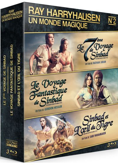 Ray Harryhausen - Coffret n° 2 : Le 7ème voyage de Sinbad + Le Voyage fantastique de Sinbad + Sinbad et l'OEil du tigre (Pack) - Blu-ray
