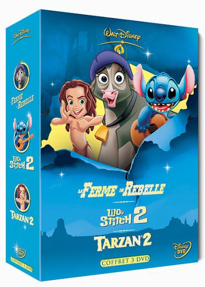 La Ferme se rebelle + Lilo & Stitch 2 - Hawaï, nous avons un problème ! + Tarzan 2 - DVD
