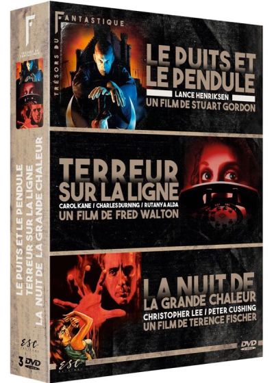 Trésors du Fantastique Vol. 3 : Le Puits et le Pendule + La Nuit de la grande chaleur + Terreur sur la ligne (Pack) - DVD