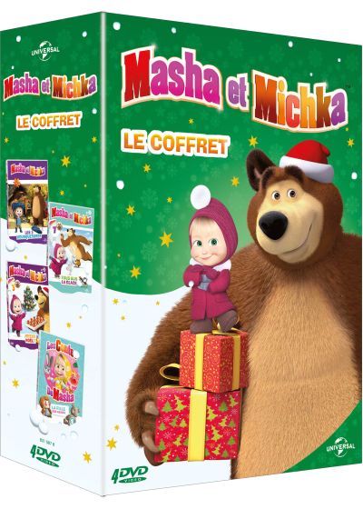 Masha et Michka - Le Coffret : Les Trois Mousquetaires + Tous sur la glace + Joyeux Noël + La fille des neiges (Pack) - DVD