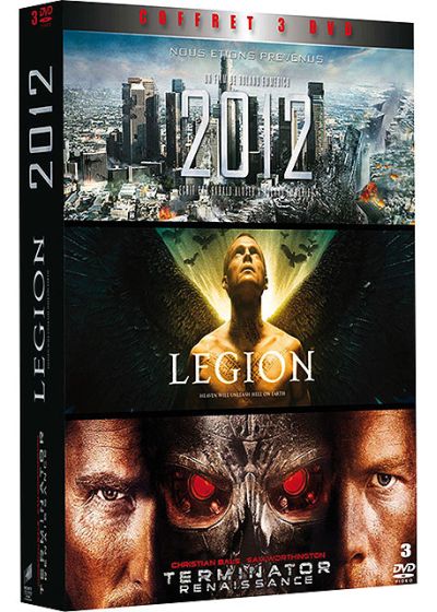 Coffret Blockbuster - 2012 + Terminator Renaissance + Légion, l'armée des anges (Pack) - DVD