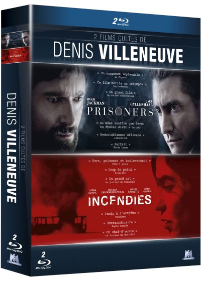 2 films cultes de Denis Villeneuve : Prisoners + Incendies (Pack) - Blu-ray
