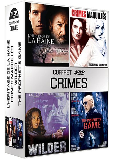 Crimes - Coffret 4 films : L'héritage de la haine + Crimes maquillés + Wilder + The Prophet's Game - DVD